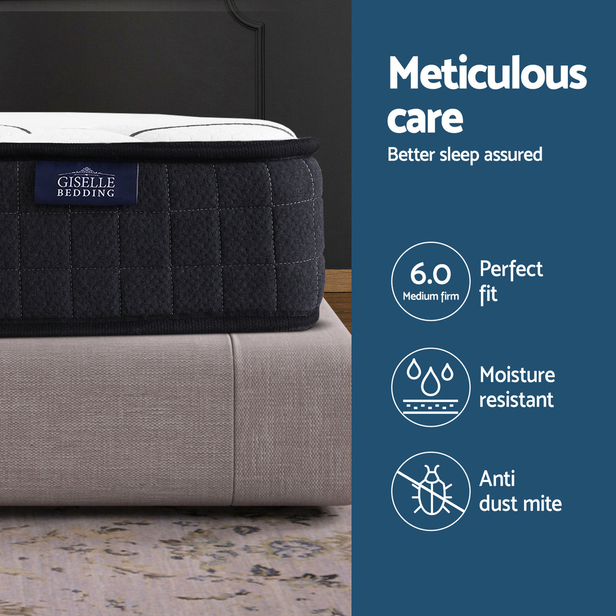 Glay Series 16cm Bonnell Spring Mattress Double Medium Firm