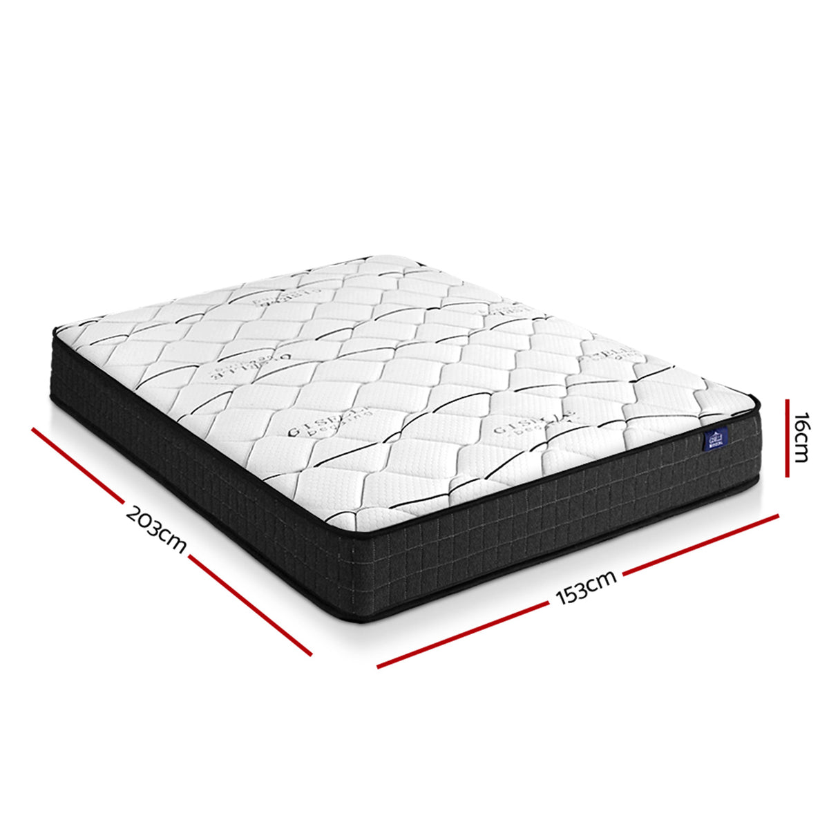 Glay Queen Bonnell Spring Mattress 16cm Medium Firm