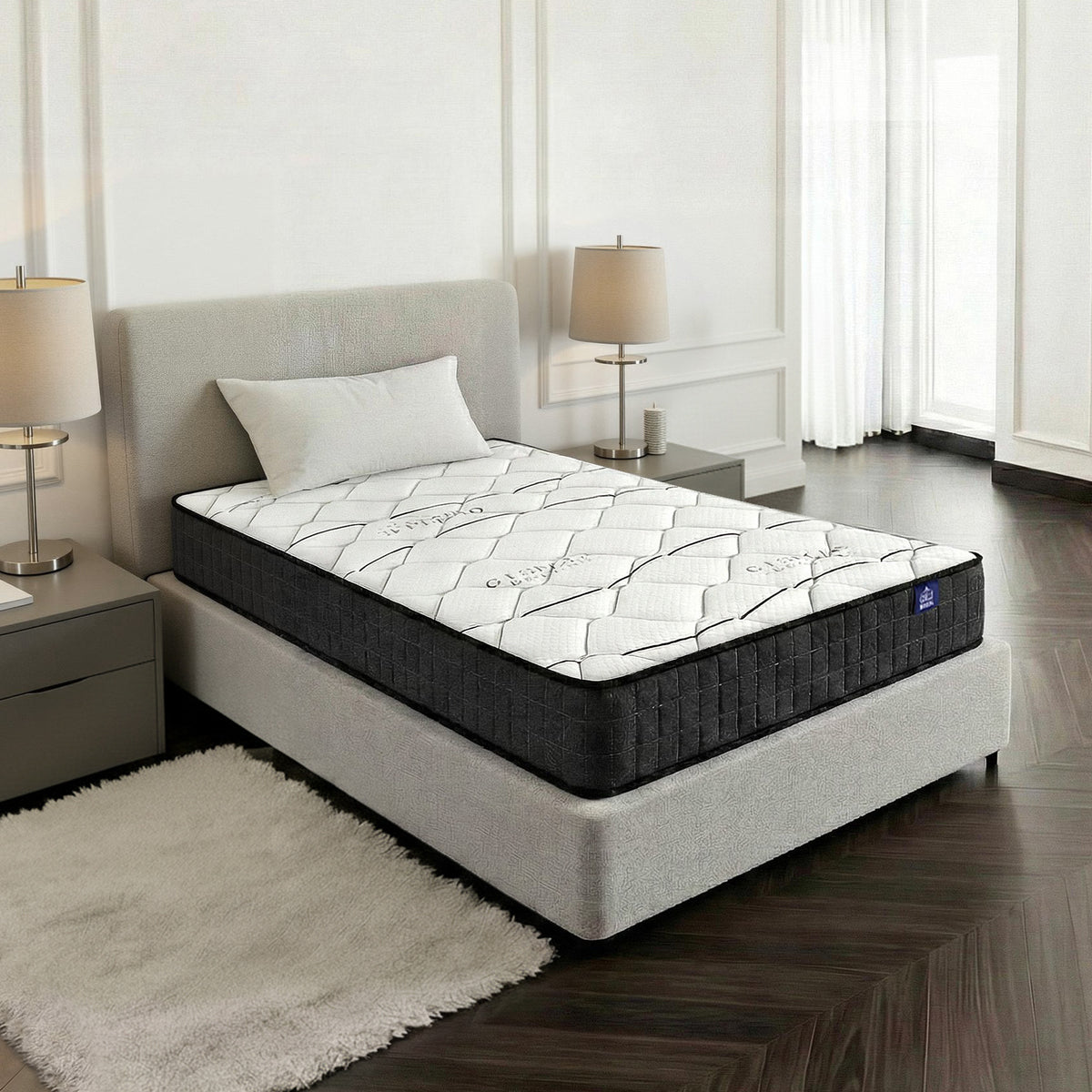 Glay Series Bonnell Spring Mattress 16cm Medium Firm Single