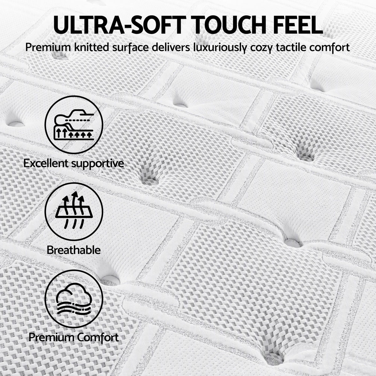Luna Queen Mattress 36cm Double-Sided Pocket Spring