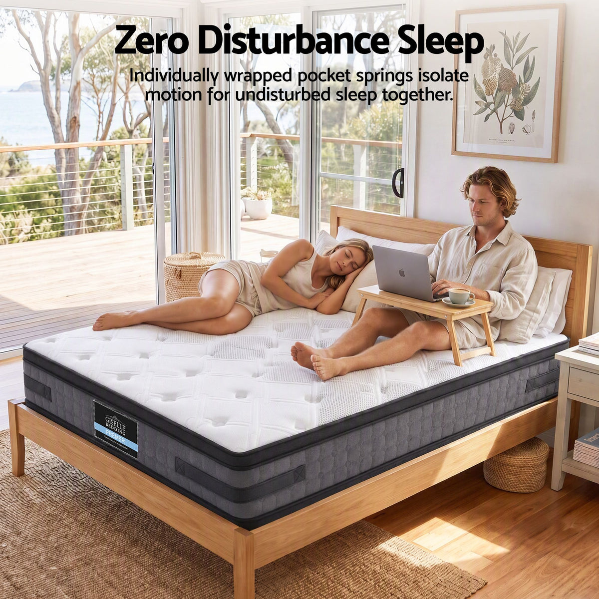 Luna Queen Mattress 36cm Double-Sided Pocket Spring