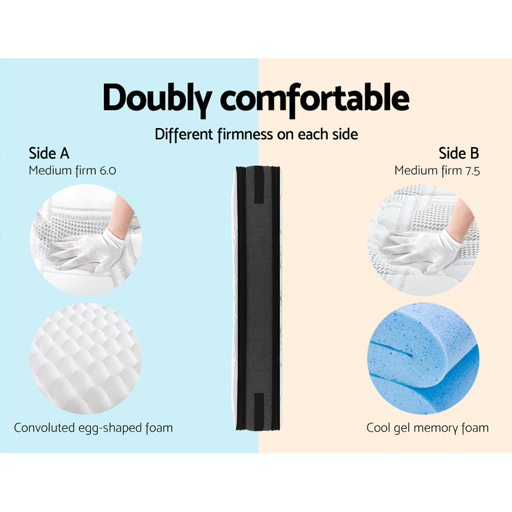 Luna Single Mattress 36cm Cool Gel Memory Foam