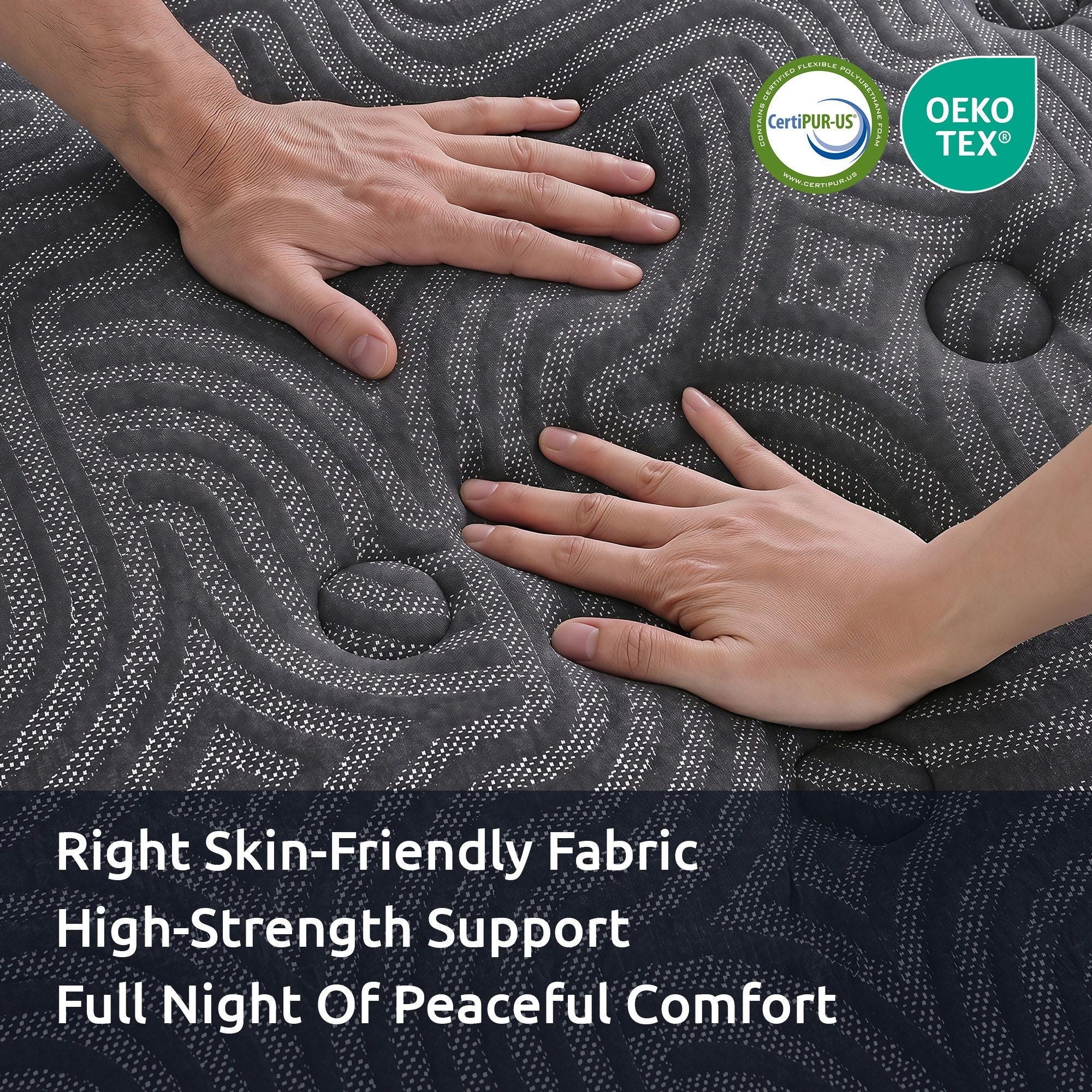 Levitex Queen Mattress 34 cm 5-Zone Pressure Relief Pocket Spring with Reinforced Edge Support & Breathable Gel Memory Foam Hybrid Mattress