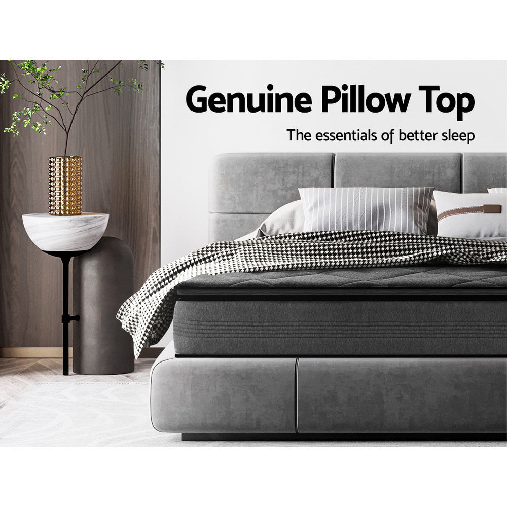 Ella Single Mattress 18cm Pillow Top Medium Firm Hypoallergenic