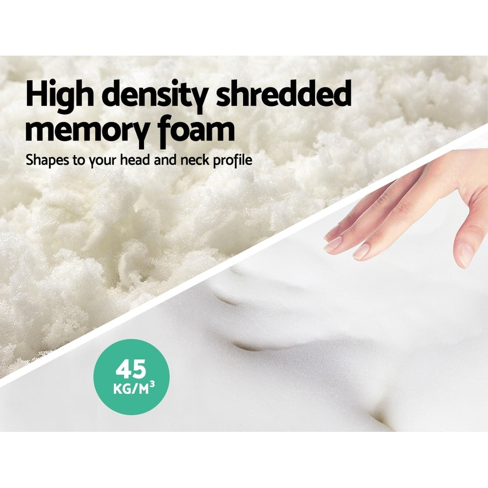 Giselle Bedding 13cm Memory Foam Pillow Twin Pack