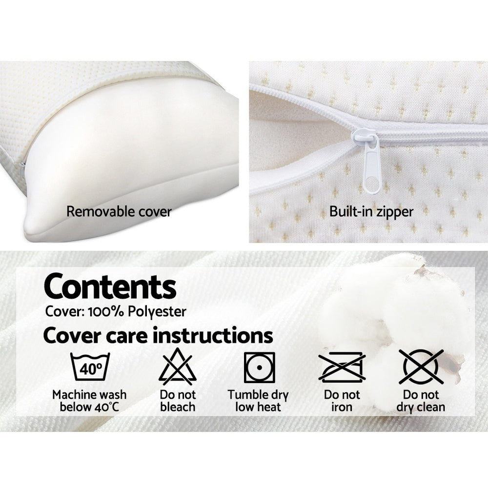 Giselle Bedding 13cm Memory Foam Pillow Twin Pack
