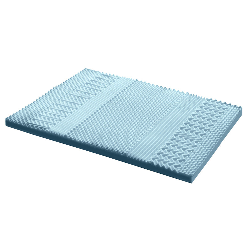 Giselle Queen Mattress Topper Memory Foam 7-Zone 8cm