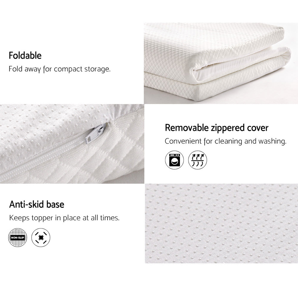 Giselle Double Memory Foam Mattress Topper 8cm