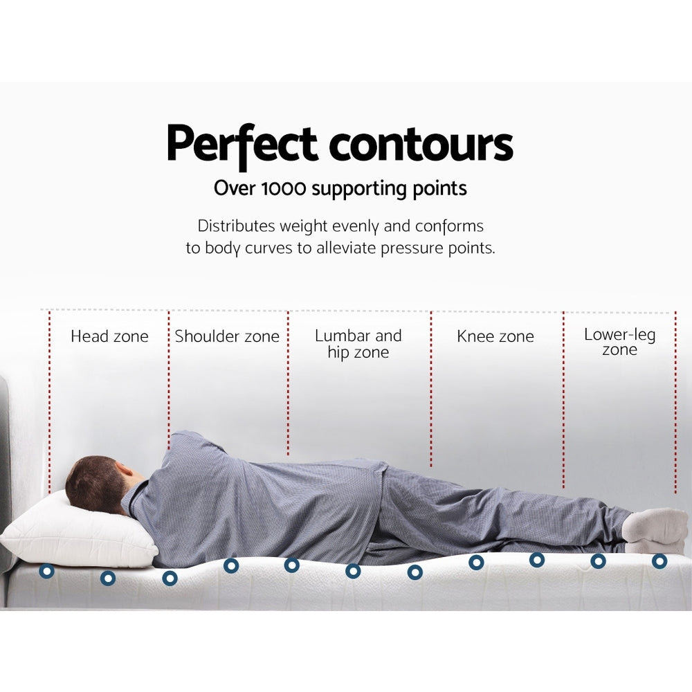 Giselle Queen Mattress Topper Memory Foam Cool Gel 10cm