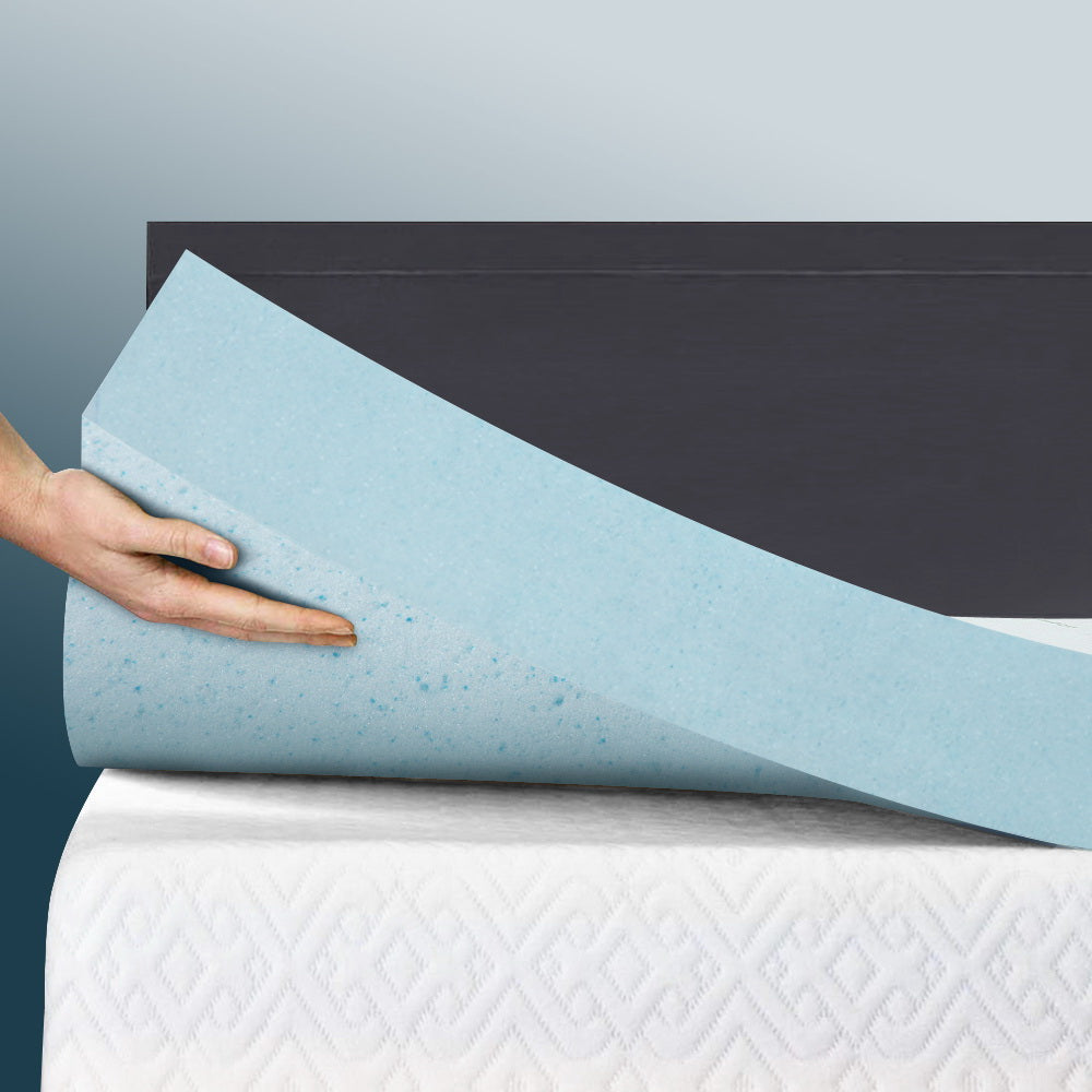 Giselle Queen Mattress Topper Memory Foam Cool Gel 10cm