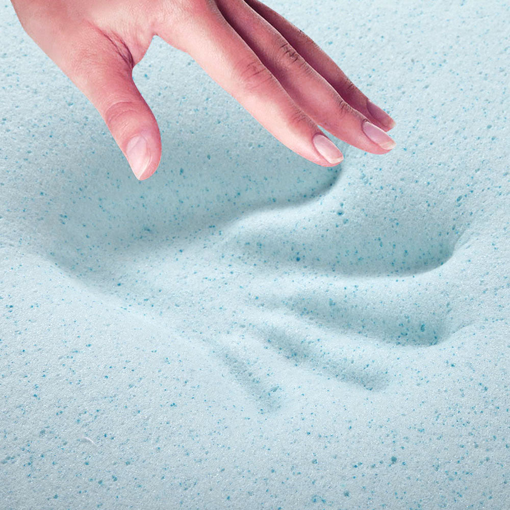 Giselle Queen Memory Foam Mattress Topper Cool Gel 8cm