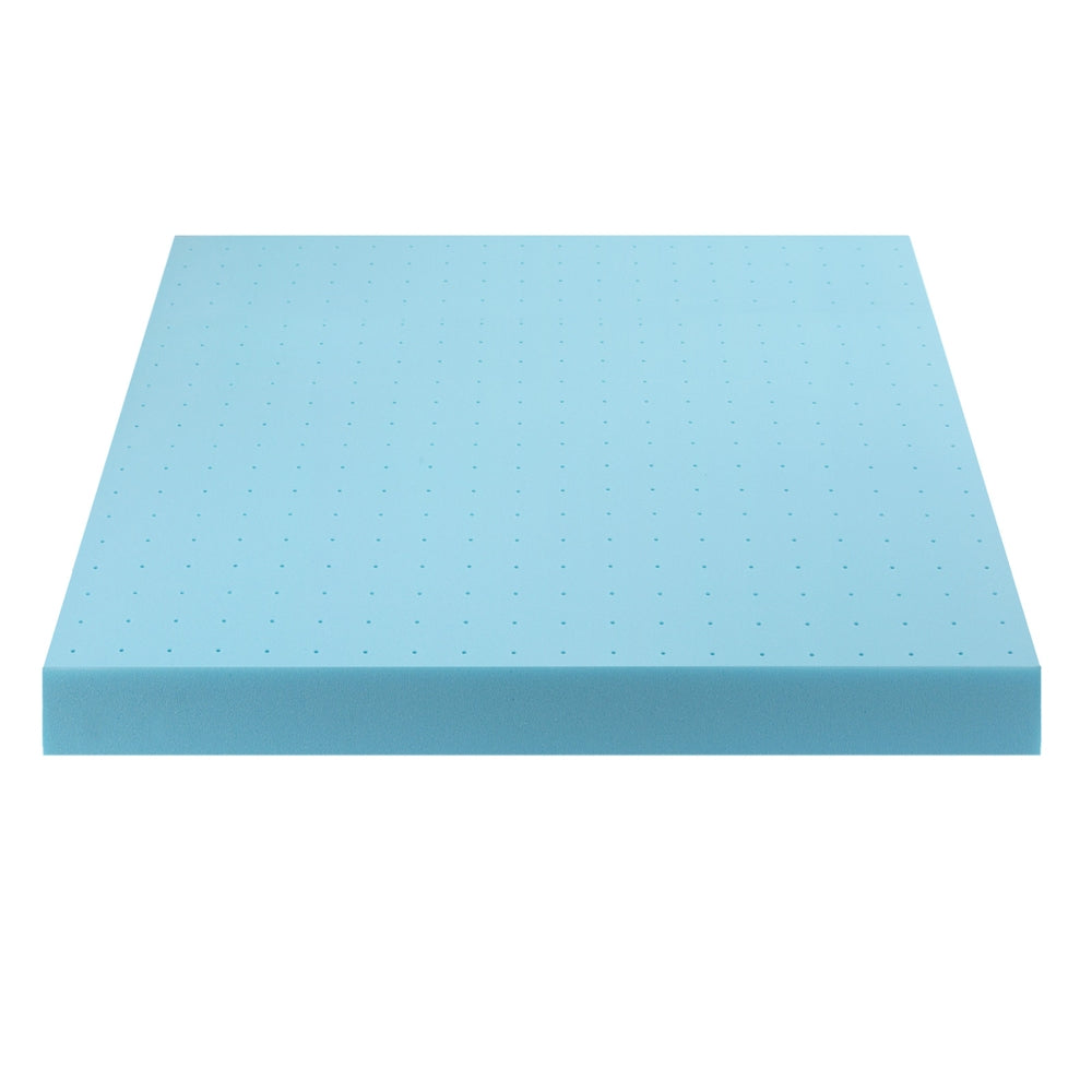 Giselle Double Memory Foam Mattress Topper 12cm Ventilated Cool Gel Bamboo Cover