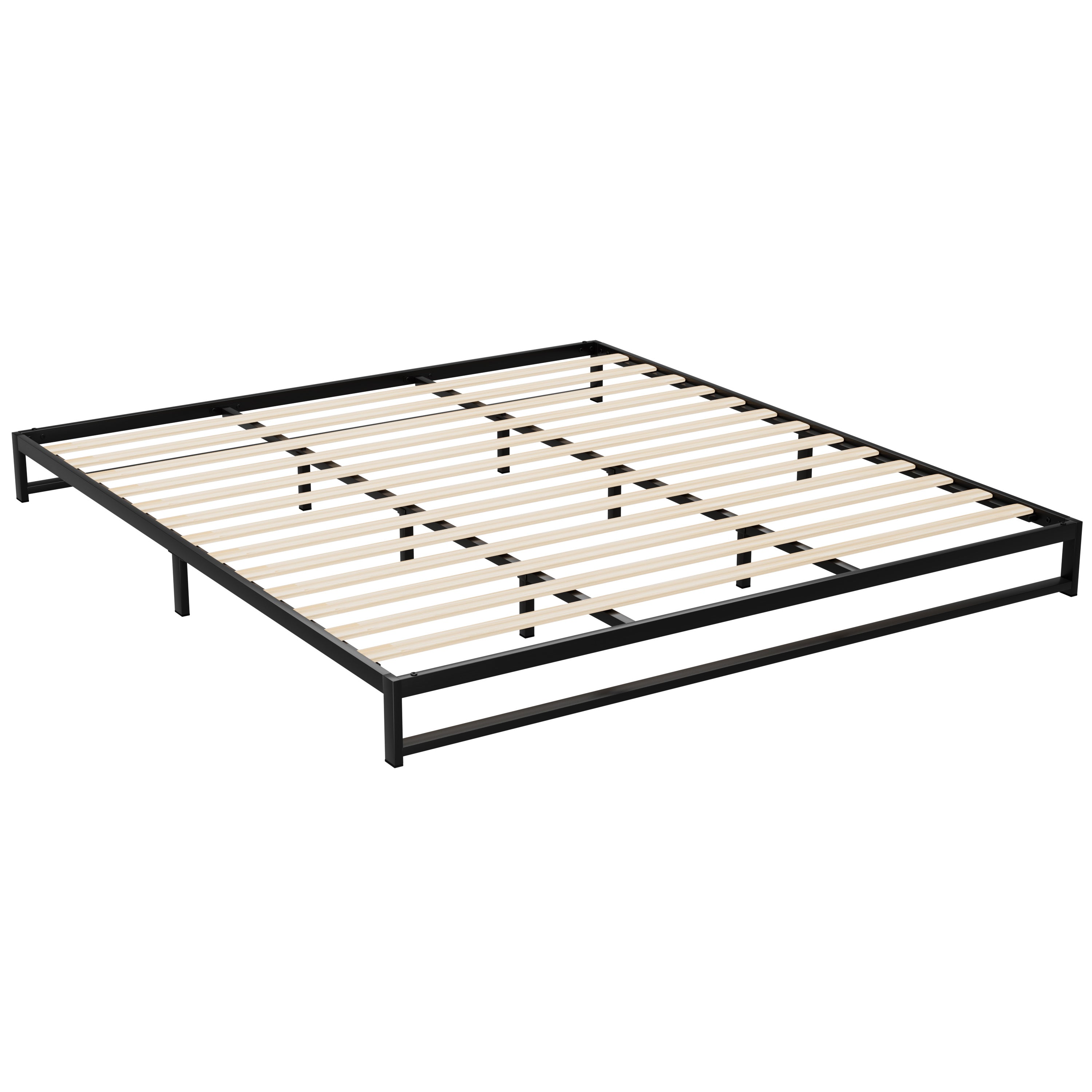 Beru King Metal Bed Frame Black