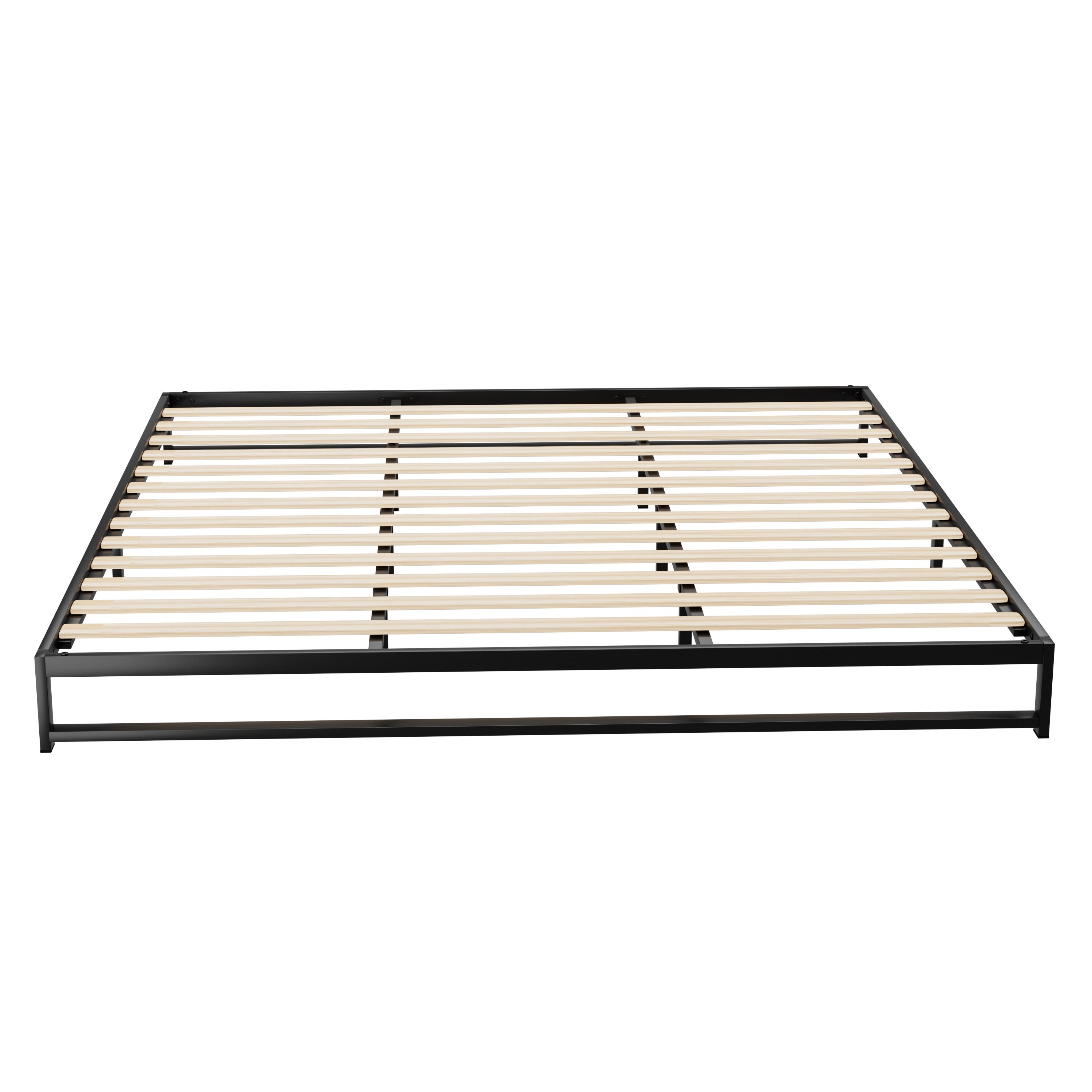 Beru King Metal Bed Frame Black