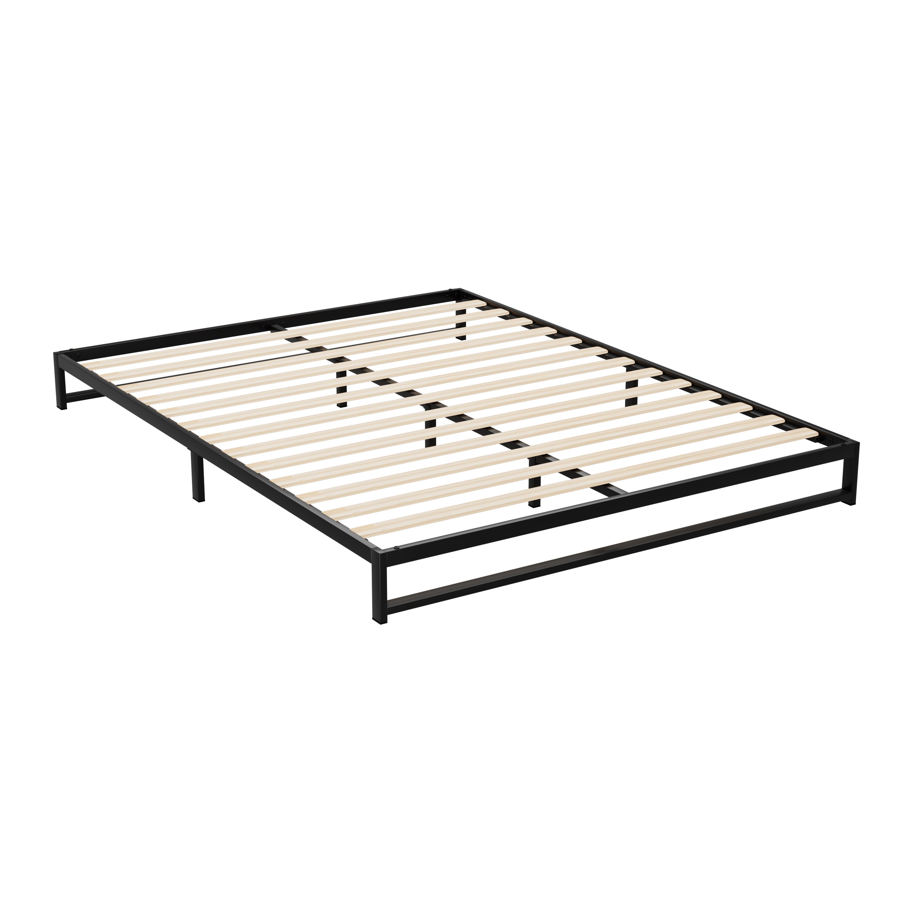Beru Queen Metal Bed Frame Black