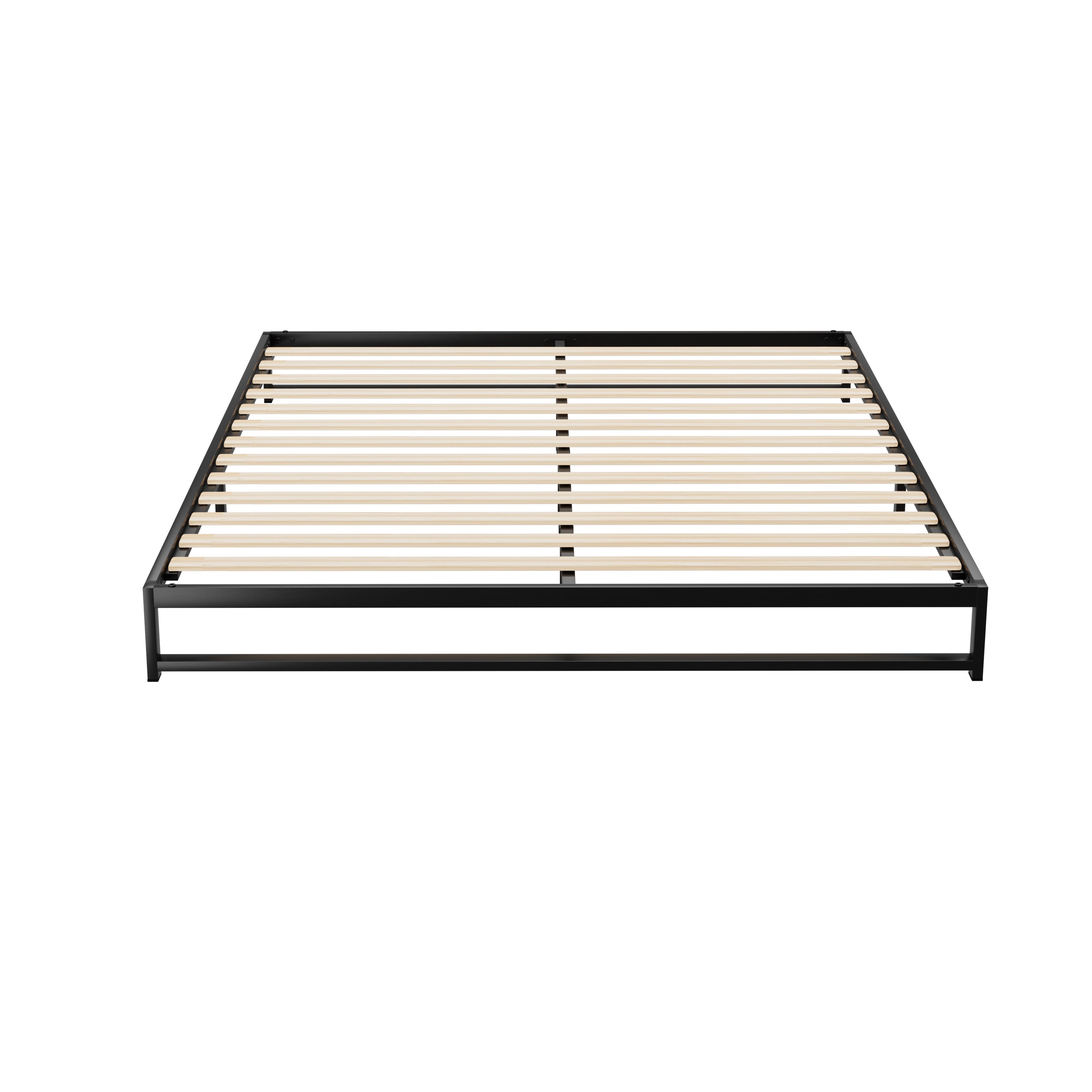 Beru Queen Metal Bed Frame Black