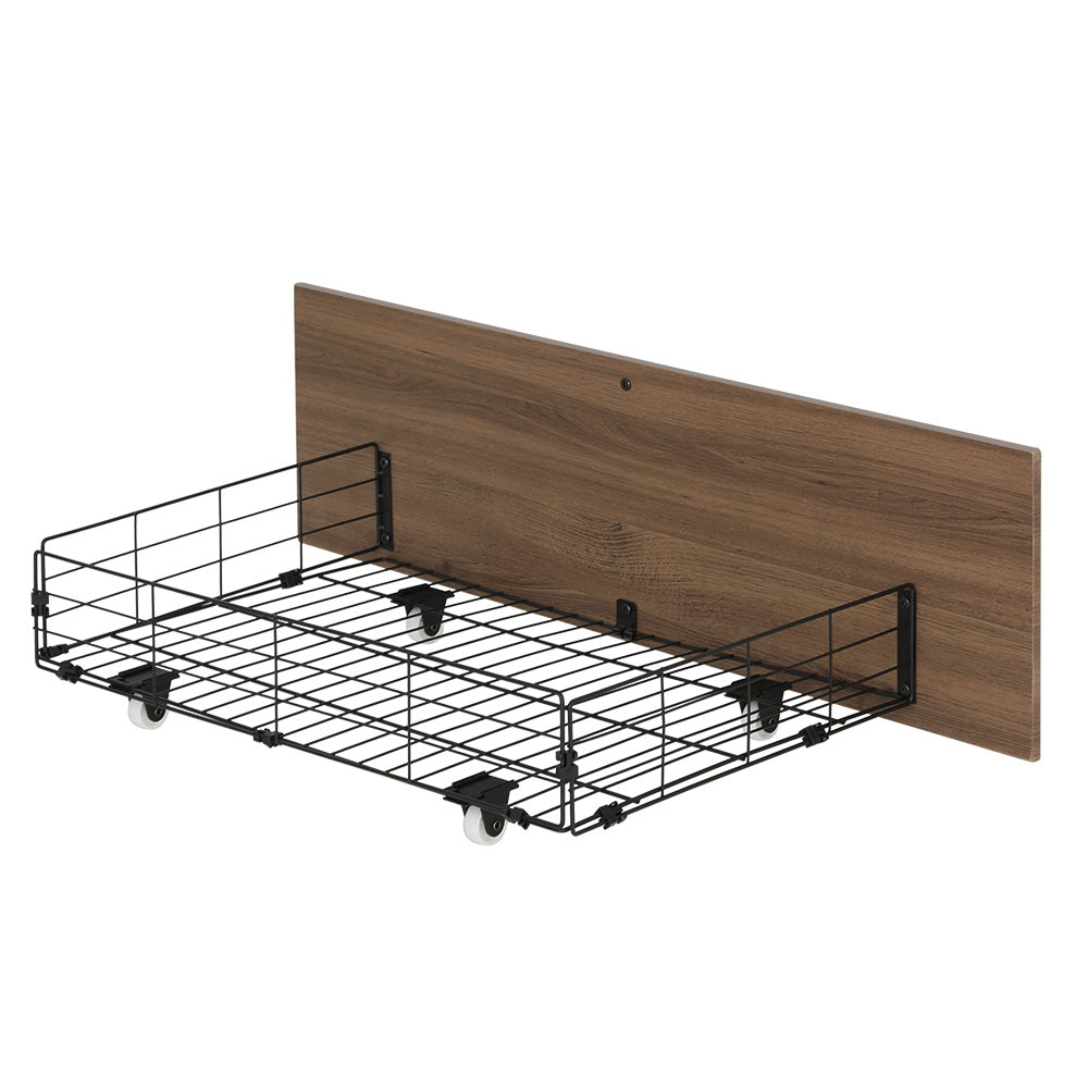 Oslo Drew Set of 2 Trundle Storage Drawers Black Walnut