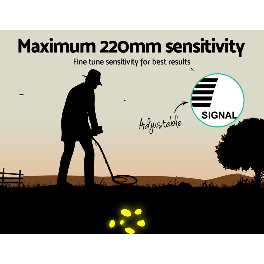 Treasure Hunter 220mm Metal Detector Waterproof Pinpointer Black