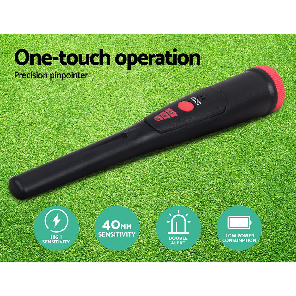 Treasure Hunter 220mm Metal Detector Waterproof Pinpointer Black