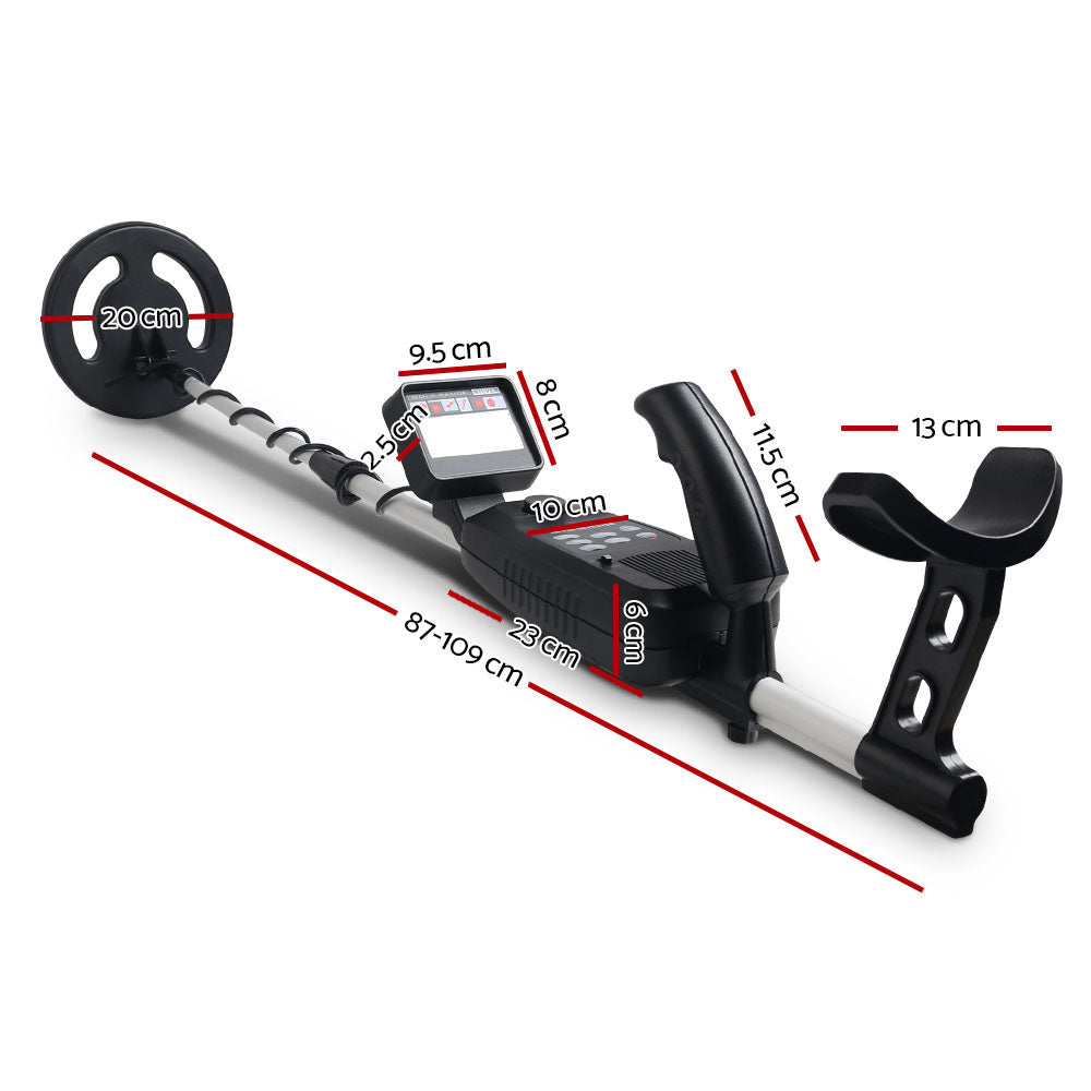 Water Resistant Metal Detector with LCD Display and 180mm Sensitivity
