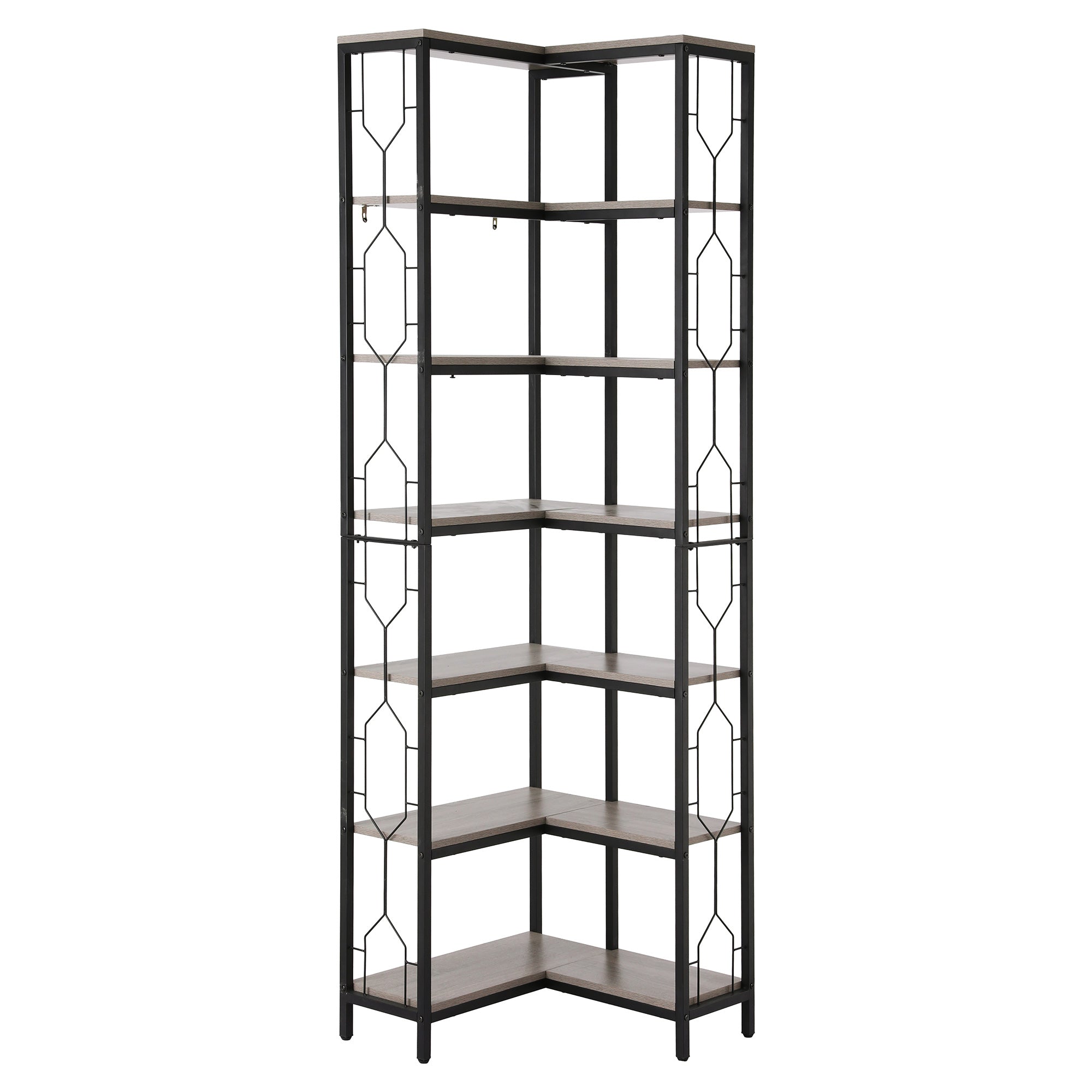 Artiss 6 Tiers Bookshelf Corner Shelf Bookcase Display Shelves Oak