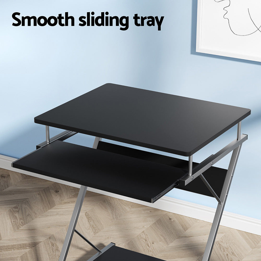 Artiss 60CM Computer Desk Keyboard Tray Shelf Black