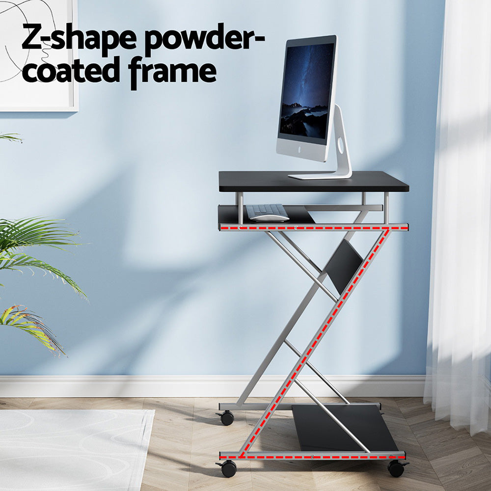 Artiss 60CM Computer Desk Keyboard Tray Shelf Black