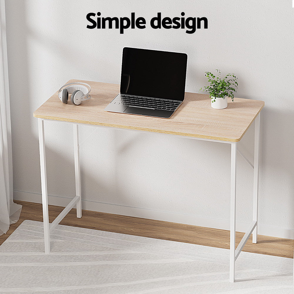 Sund 100cm Computer Desk Oak White