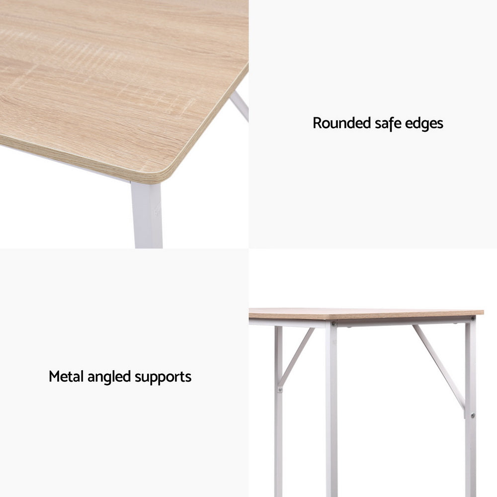 Sund 100cm Computer Desk Oak White