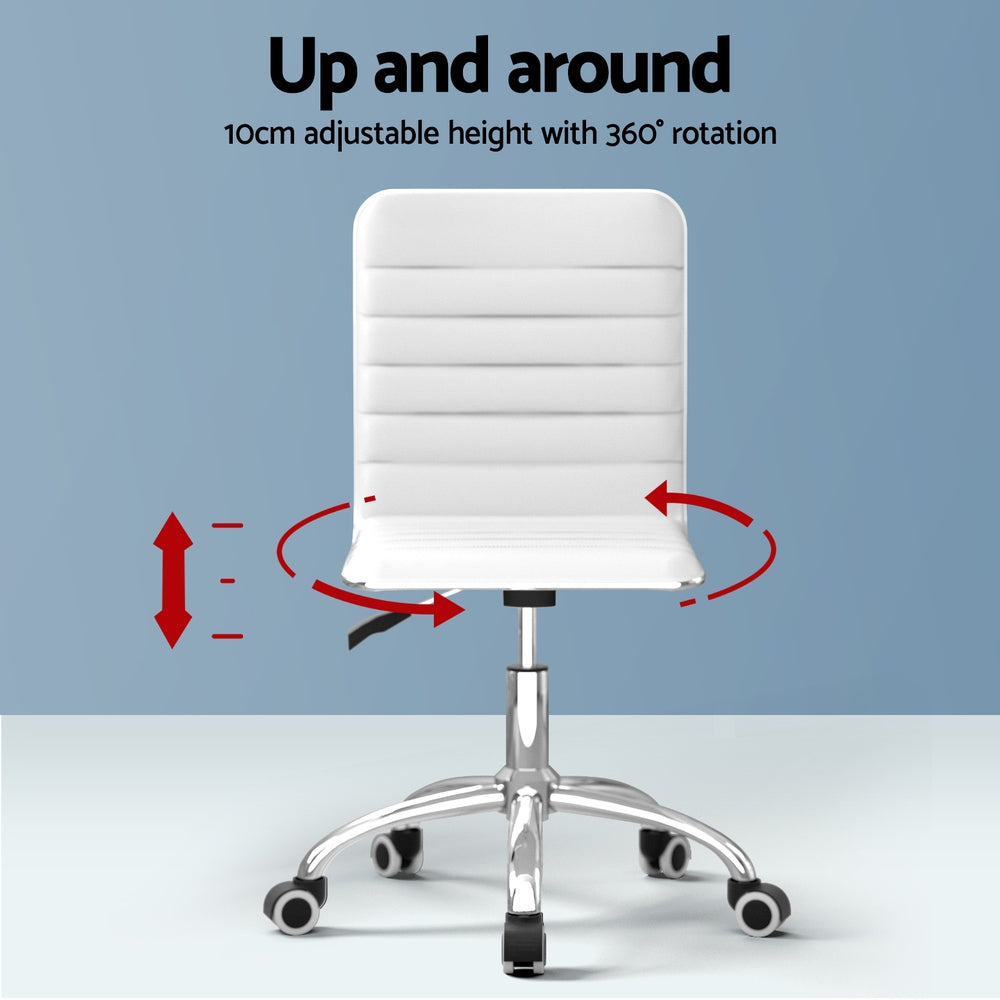 Artiss 120cm Computer Desk & Executive Office Chair Set White