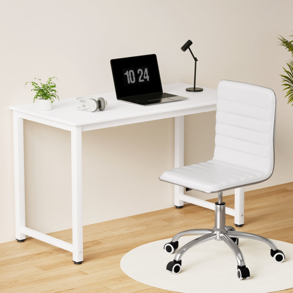 Artiss 120cm Computer Desk & Executive Office Chair Set White