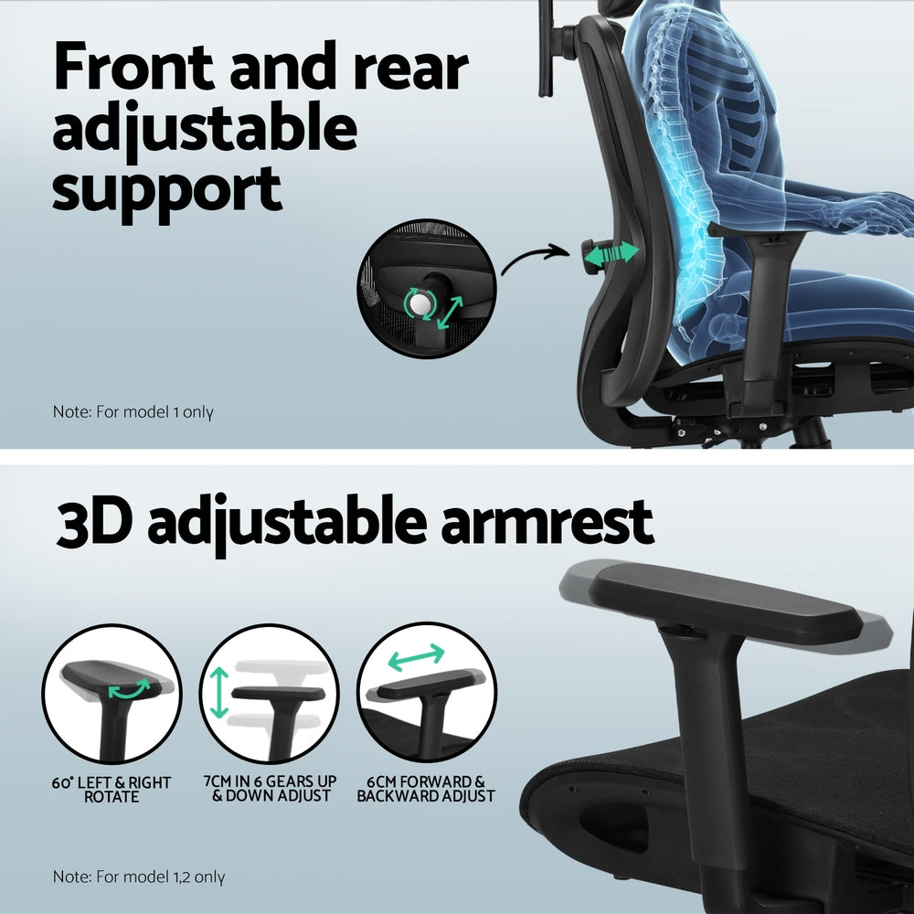 Artiss L-Shape Corner Desk with Ergonomic Office Chair Combo Black