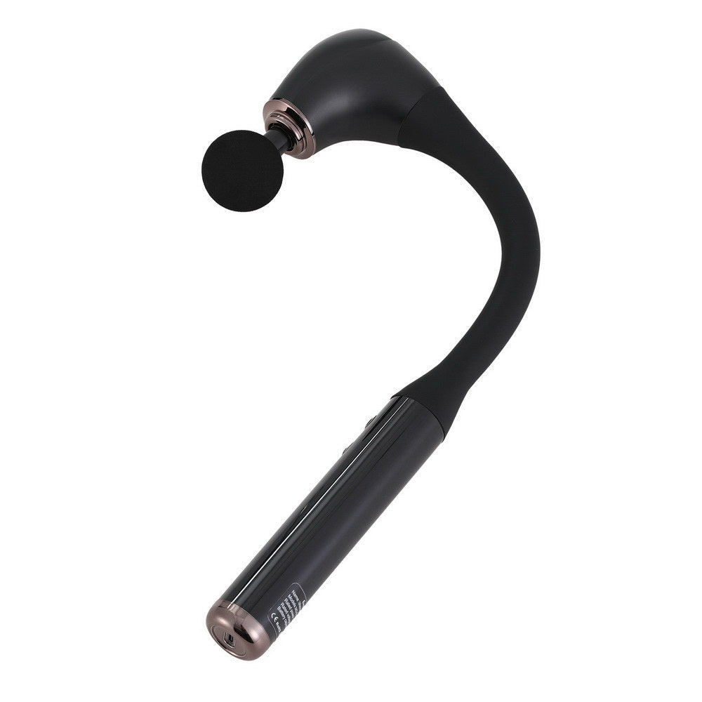 Everfit Percussion Massager U-Shaped Handle 4 Heads Black