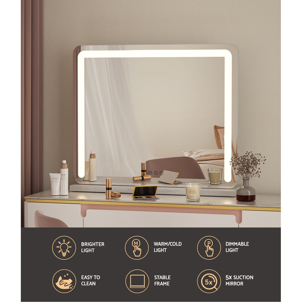 Embellir 60x50cm Hollywood Vanity Makeup Mirror LED Light White