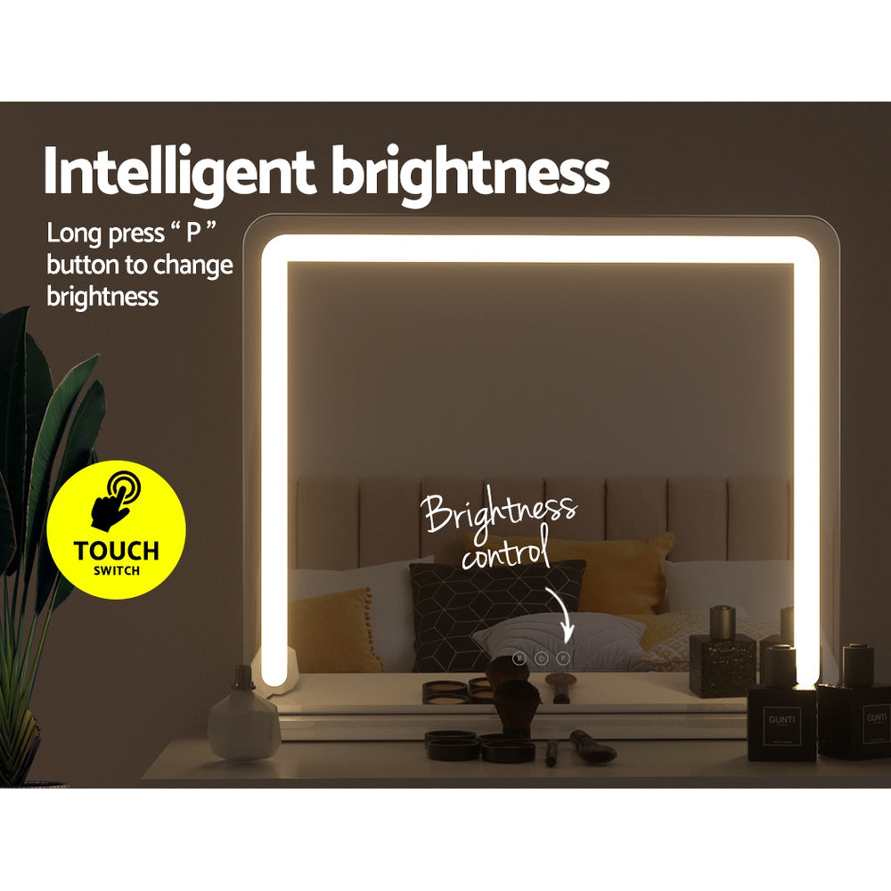 Embellir 60x50cm Hollywood Vanity Makeup Mirror LED Light White