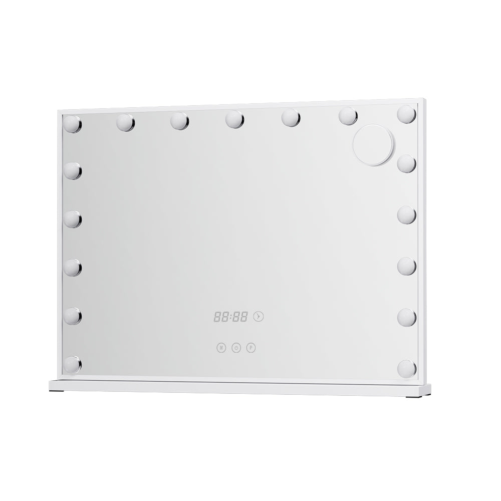 Embellir 80x60cm Hollywood Vanity Makeup Mirror LED Light Tabletop White