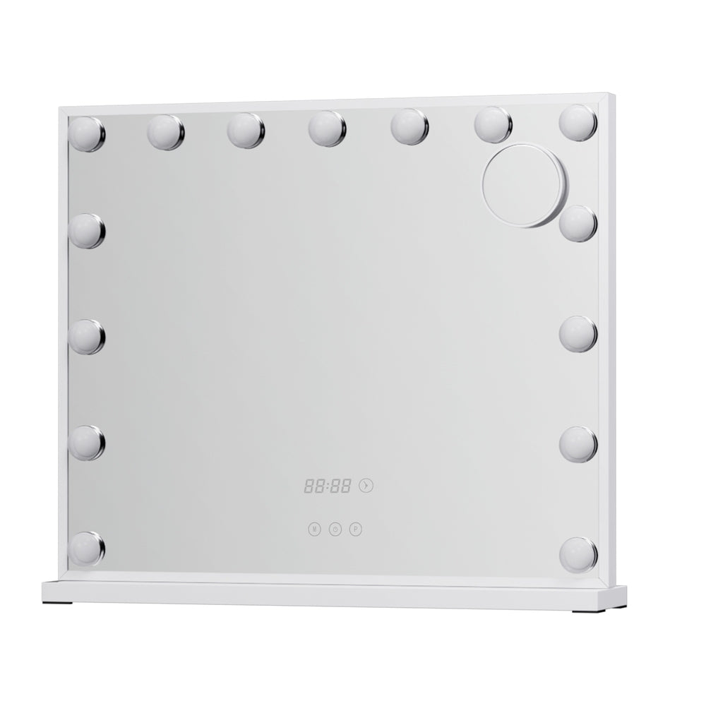 Embellir 60x52cm Hollywood Vanity Makeup Mirror LED Light Tabletop White