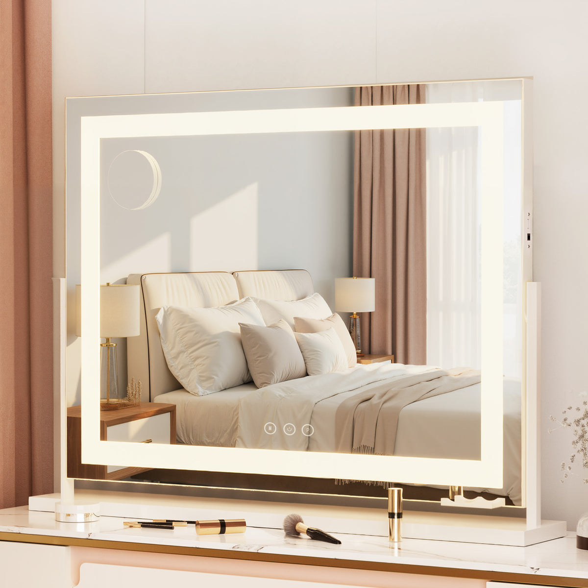Embellir Hollywood Vanity Makeup Mirror 80x65cm LED White Frame