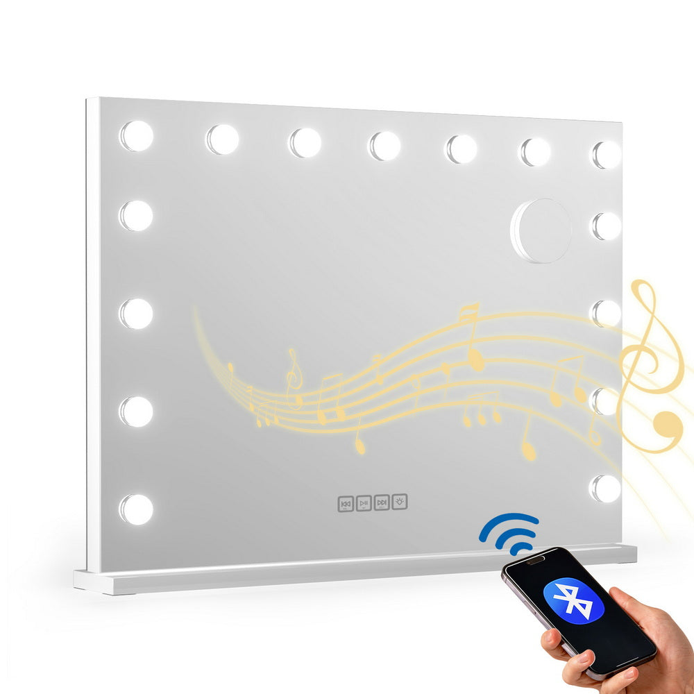 Embellir Hollywood Makeup Mirror 80x58cm with LED Light, Bluetooth