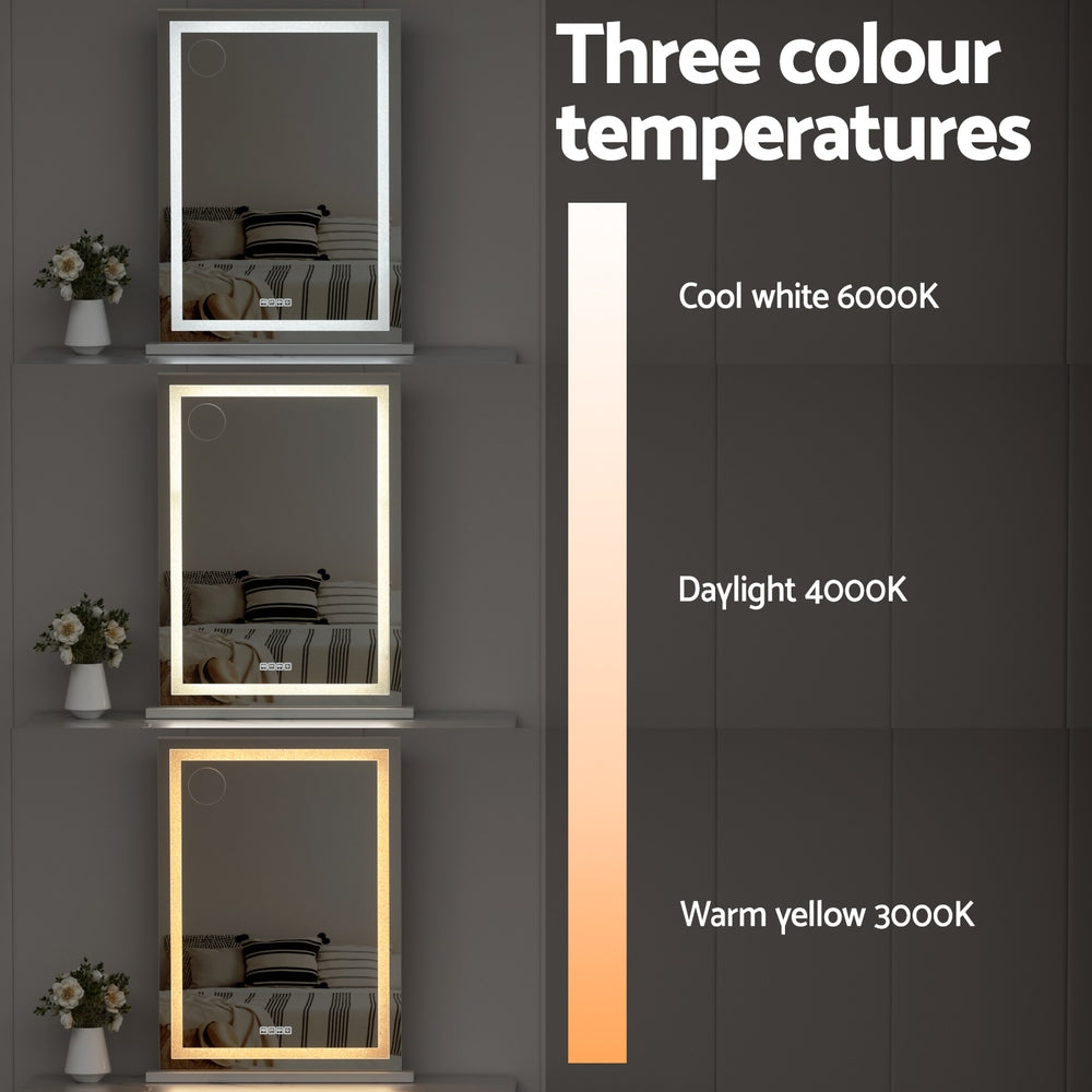 Embellir 58x80cm Hollywood Vanity Mirror LED Bluetooth Crystal