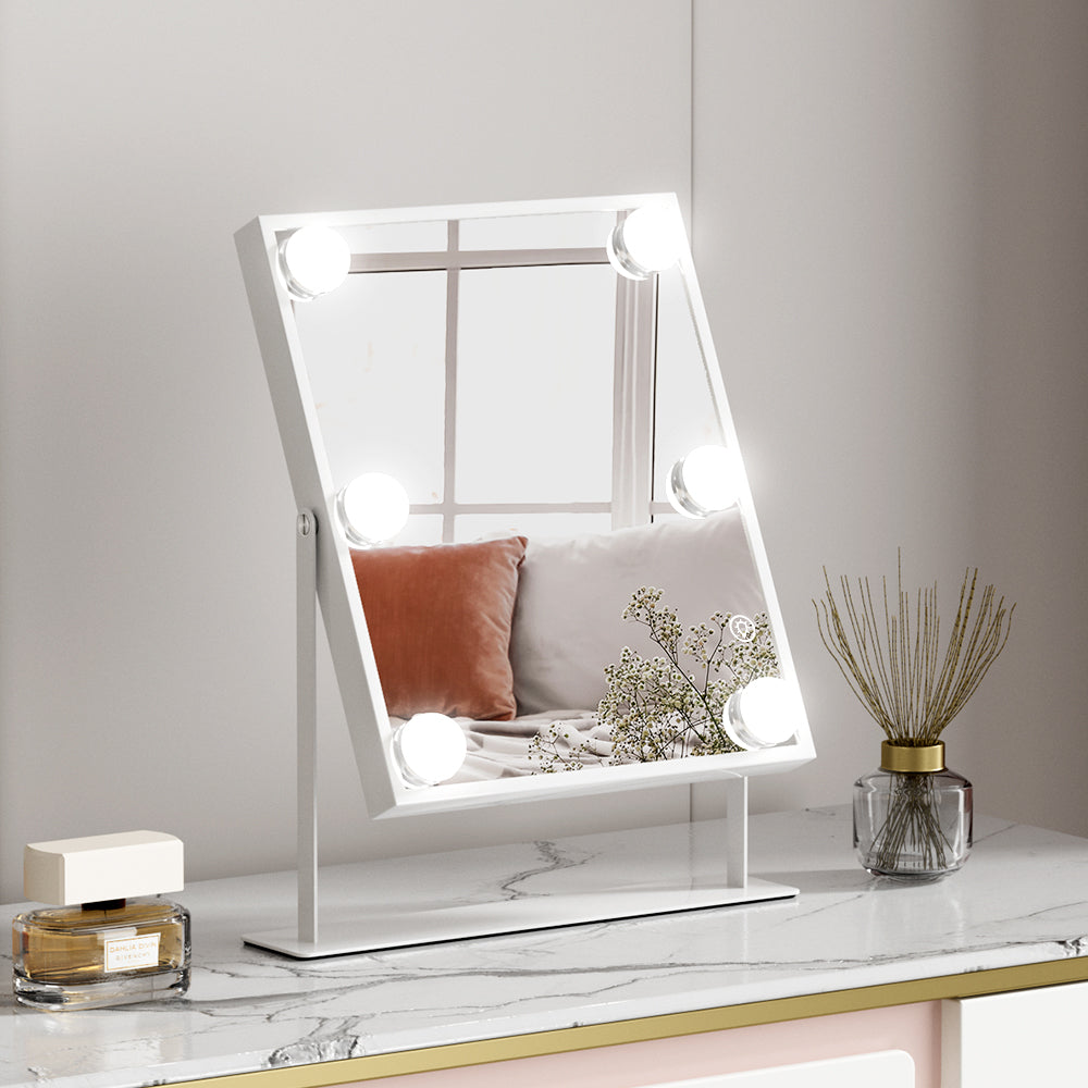 Hollywood 25x30cm Bluetooth LED Makeup Mirror 360° Swivel