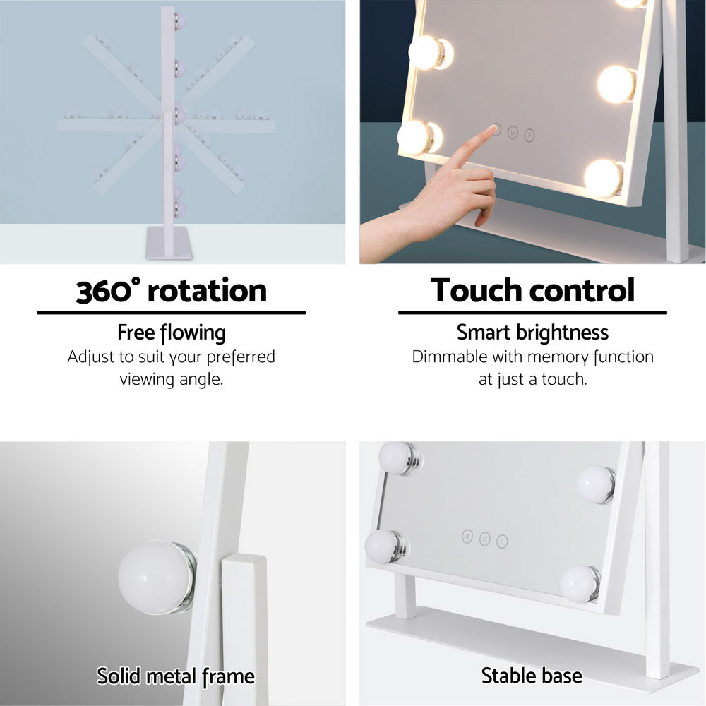 Embellir Hollywood Vanity Makeup Mirror 30x41cm LED Light White