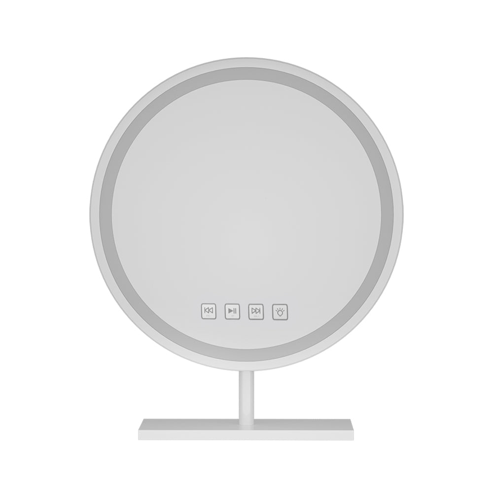 Embellir 40x40cm Round Hollywood Vanity Mirror LED Bluetooth Speaker