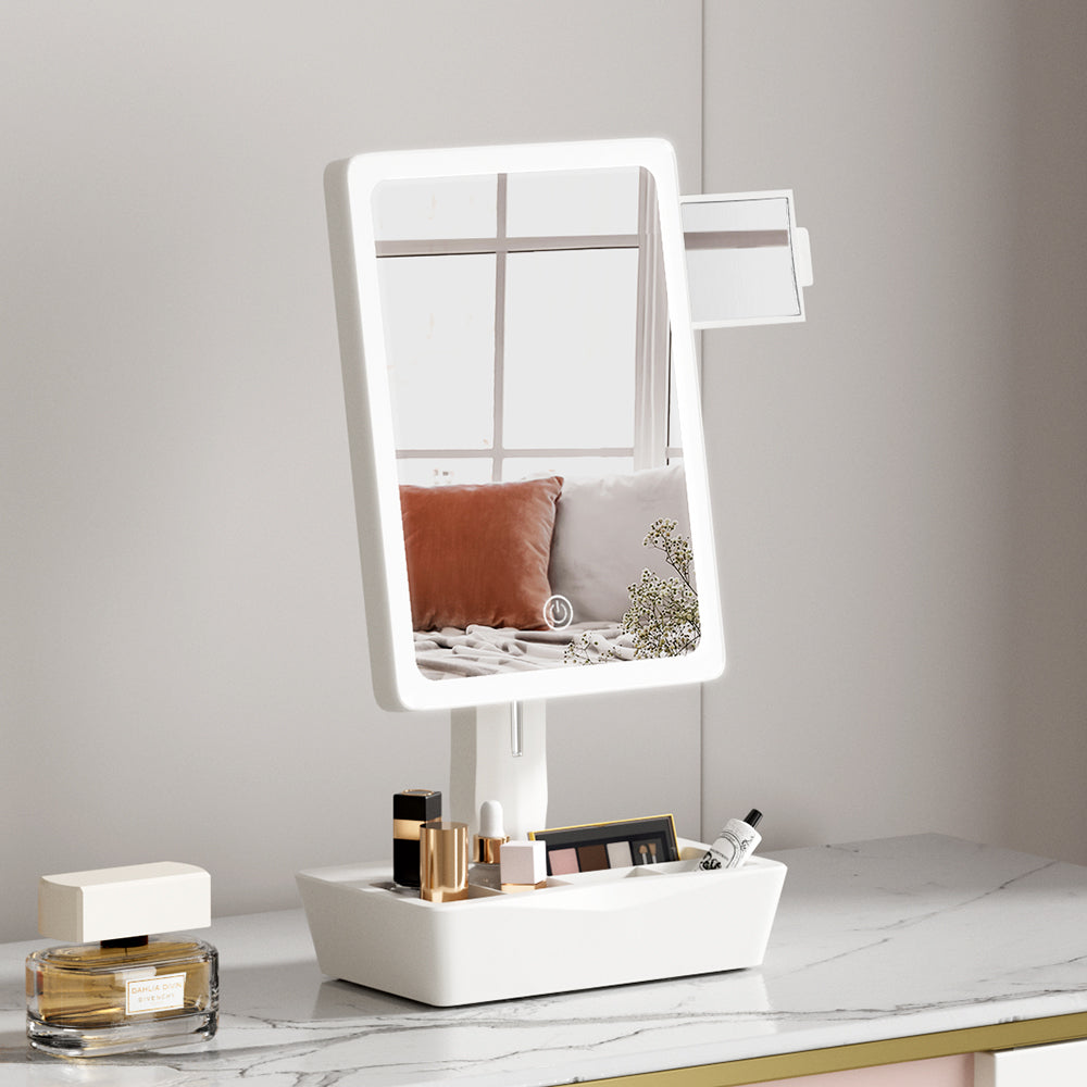 Embellir 10X Magnifying LED Makeup Mirror with Storage