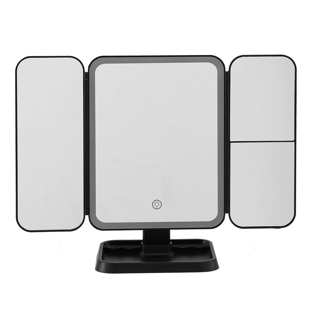 Embellir Tri-fold LED Makeup Mirror 1X2X3X Magnification