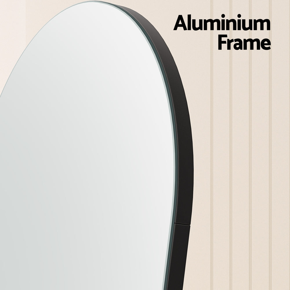 Embellir Full-Length Mirror 160x50cm Black Aluminium Frame