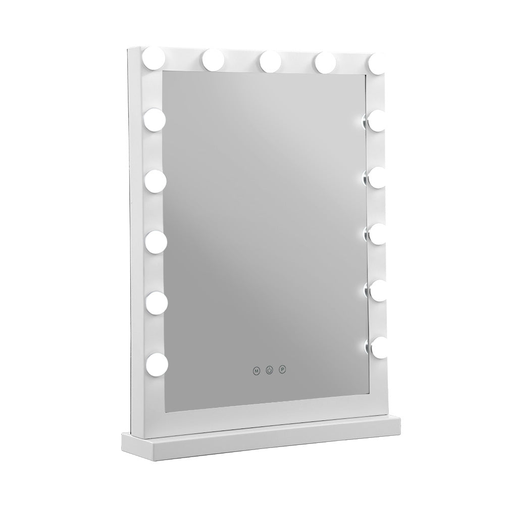 Embellir 43x61cm Hollywood Vanity Makeup Mirror LED Light Tabletop White