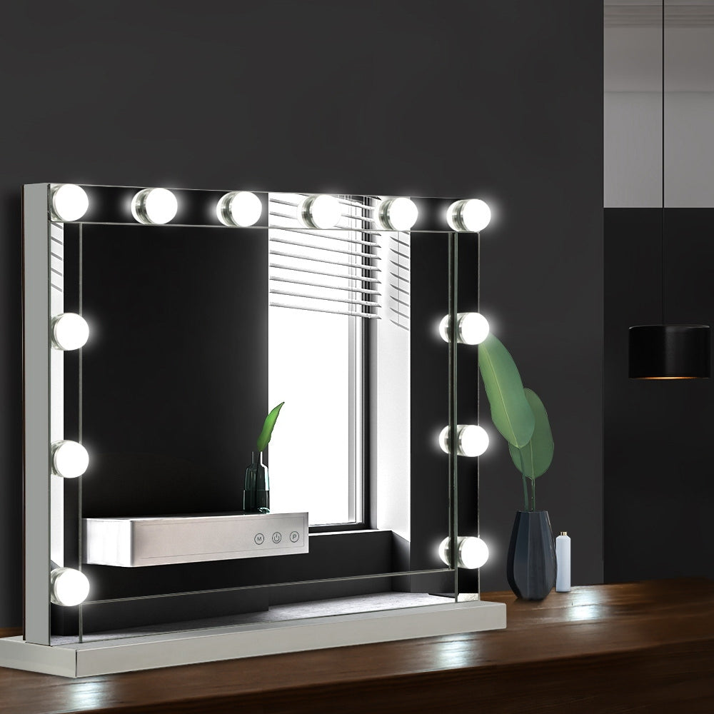 Embellir Hollywood Makeup Mirror 58cm x 46cm LED Dimmable Wall Vanity