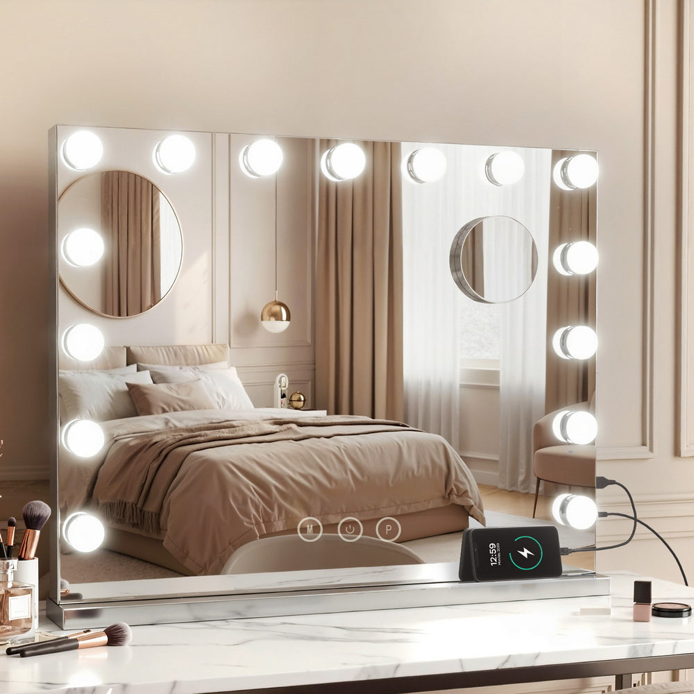Embellir Hollywood Vanity Makeup Mirror 58x46cm LED Tabletop Wall