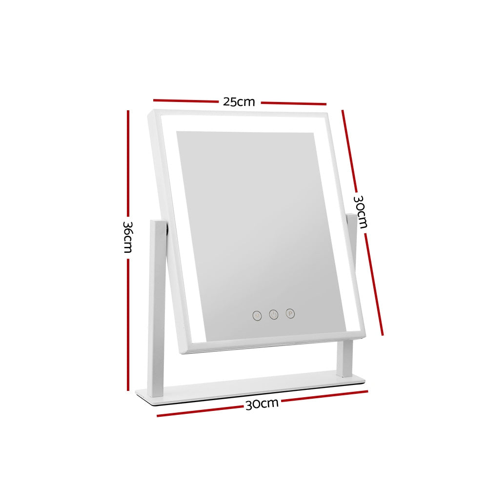 Embellir 25x30cm Hollywood Vanity Mirror LED Light Rotatable White
